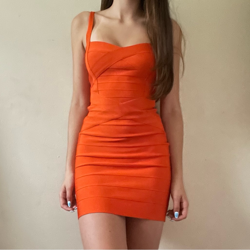 Orange Mini Dress